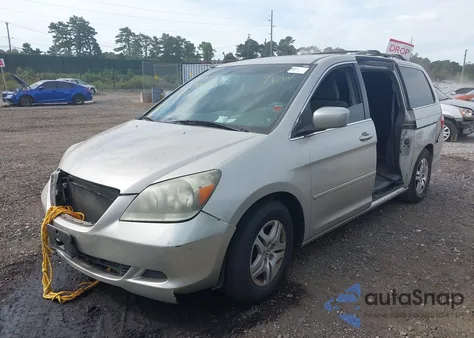 2005 Honda Odyssey Ex z USA, uszkodzony, nr VIN 5FNRL38465B014677
